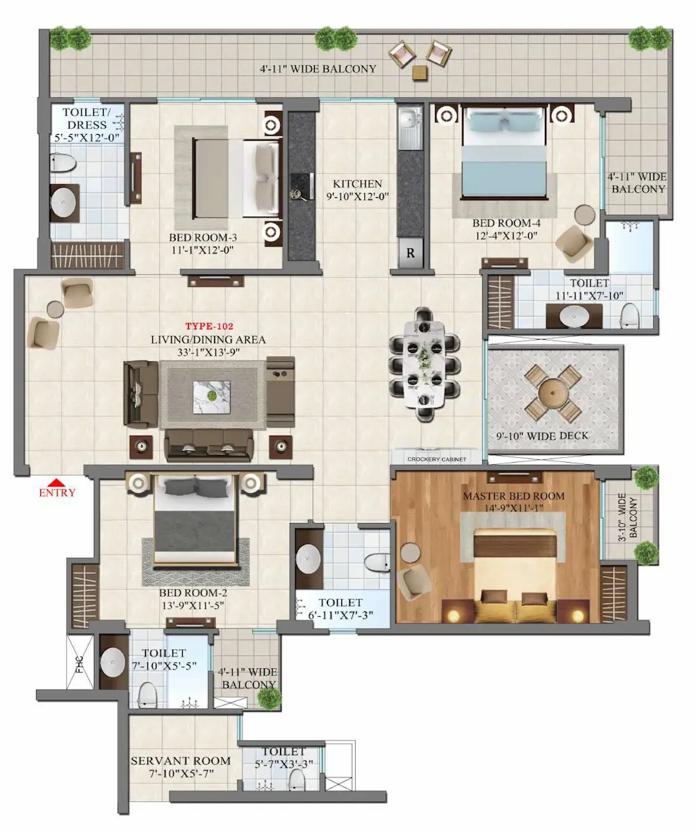 4BHK / TYPE-A / UNIT NO-02